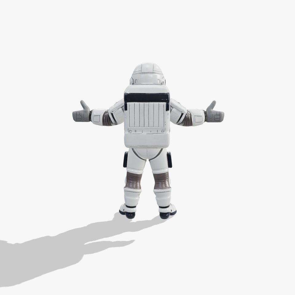 Astronaut Character Model  Fully Rigged and Animated